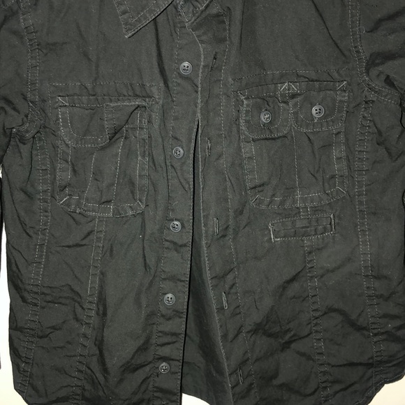 Black button Down shirt - Picture 3 of 4